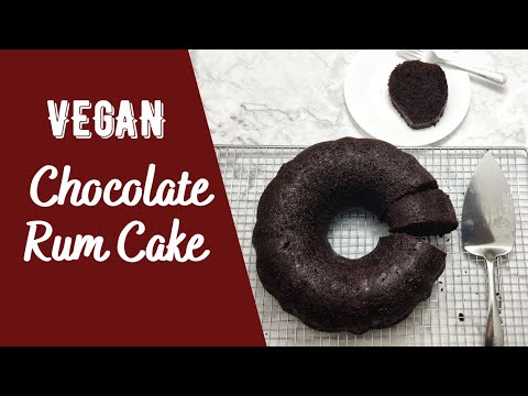 Chocolate Rum Cake ( Vegan ) I Made from scratch | Sugar Spice