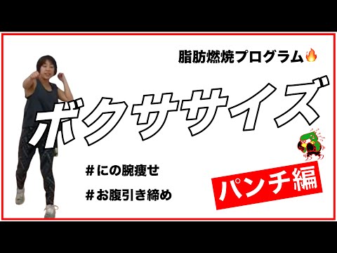 【ボクササイズ】お腹と二の腕にアプローチする脂肪燃焼プログラム！