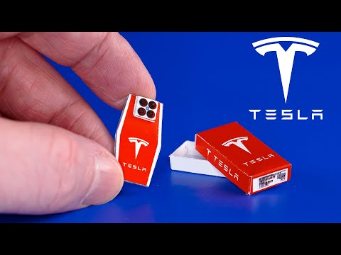 Tesla phone 2024 Miniature How to make for DollHouse