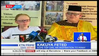 Albinism society of Kenya celebrates Kenya's top KCPE candidate 2017 Goldalyn Kakuya's victory