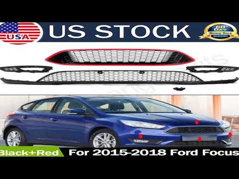 SAIQINGSP Fits Ford Focus 2015-2018 model Front Bumper Lower Valance Panel Grill