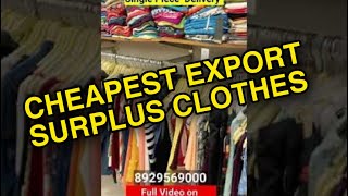 CHEAPEST EXPORT SURPLUS CLOTHES