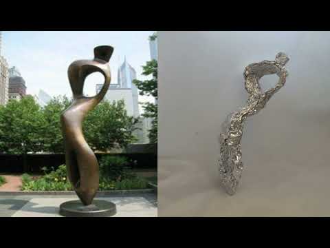 Large Interior Sculpture - Aluminum Foil Sculpture