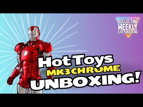 Hot Toys MK 3 Red and Chrome Live Unboxing