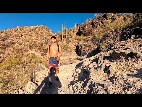 65º Day at Piestewa Peak - 1st hike  after ankle fracture - Phoenix Arizona