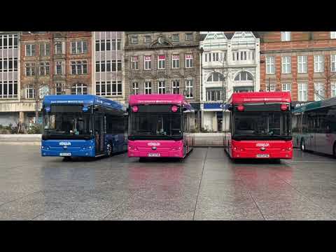 Nottingham City Transport - Yutong E12 launch event at Old Market Square (9/3/2024)