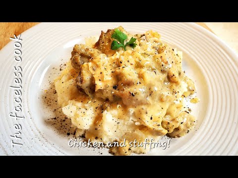 Crockpot chicken and dressing.