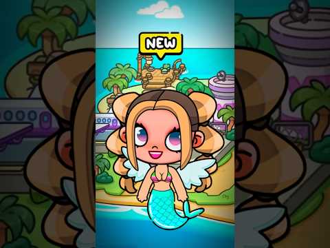 🧜🏻‍♀️ MERMAID in Avatar World 🪸 #new #avatar #world #update #beach #tocaboca #pazu #happy #summer