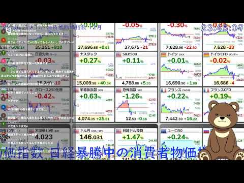 2024年1月11日(木) 日経暴騰中の消費者物価指数