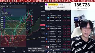 12/1【日本株大荒れ】空売り急増で日経平均急落止まるか。植田総裁発言で円高加速、ドル円149円に下落。米国株は最高値更新で強い。半導体株の急落止まれ！！仮想通貨BTCもみ合い。