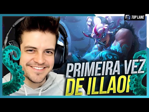 Muitos TENTÁCULOS em Summoner's Rift! Minha primeira vez de ILLAOI 🐙