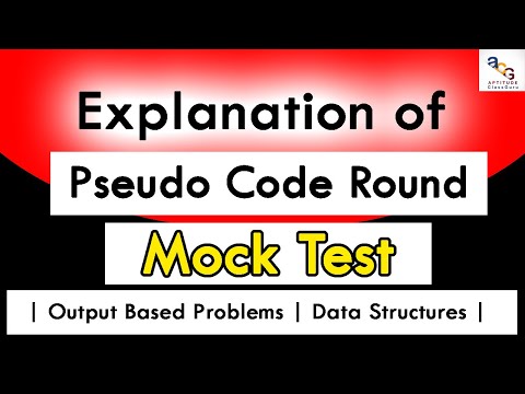 Explanation of Pseudo Code Mock Test | Pseudo Code MCQ's Problems | Capgemini Pseudo Code Questions