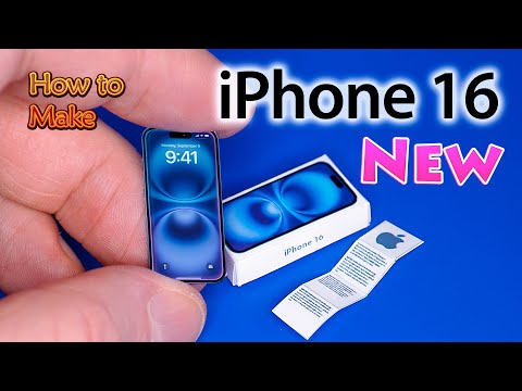 Iphone 16 Unboxing  Miniature How to make for DollHouse