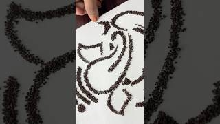 Making Art With Tea leafs ☕️😱 Unique Ganesh ji Art❤️ #shorts #youtube