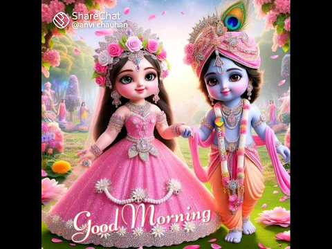 Radha Rani Lage | Good morning 🌅 #song #religion #jaishreeram #music #radhakrishna WhatsApp status