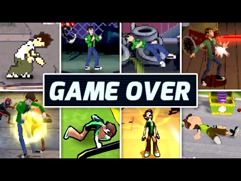 Evolution Of Ben 10 Games Death Animations & Game Over Screens