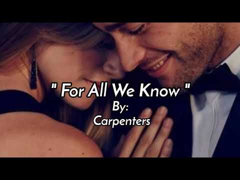 FOR ALL WE KNOW / lyrics By Carpenters