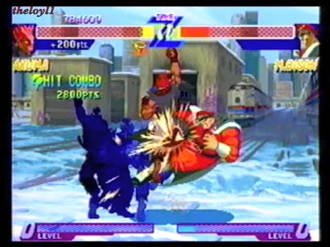 Street Fighter Alpha: Warriors' Dreams - (Akuma) Final Boss Battle vs. M. Bison & finale