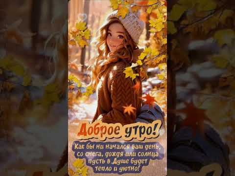 Доброе утро,хорошего дня открытки на каждый день #открытка #доброеутро #видеооткрытка #доброеутречко