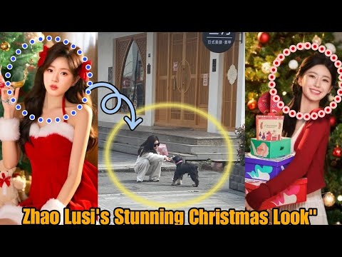 Zhao Lusi's Stunning Christmas Look"