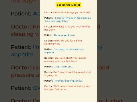 Seeing the Doctor - Practice English Communication Daily