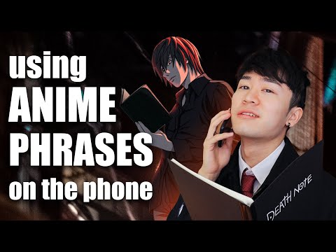 Japanese anime lines phone call - can I get away with saying them to a friend?