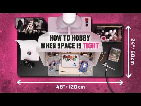 How to MAXIMISE your small hobby workspace (room tour & storage hacks)