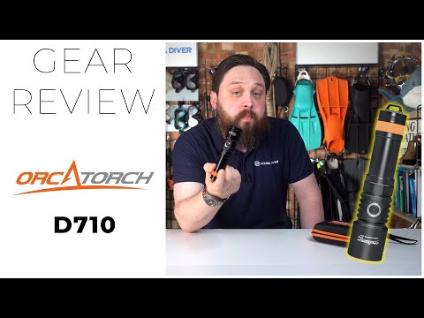 OrcaTorch D710 Dive Torch Unboxing Review #scuba #unboxing