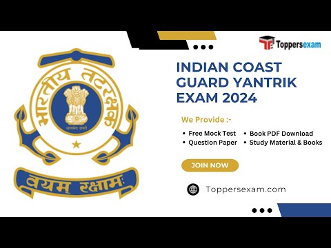 INDIAN COAST GUARD YANTRIK Mock Test Free, Syllabus 2024, Book PDF, Questions and Answers