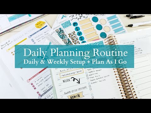 Planning Routine | Weekly Overview + Daily Planning | Plan As I Go | Erin Condren Daily Duo