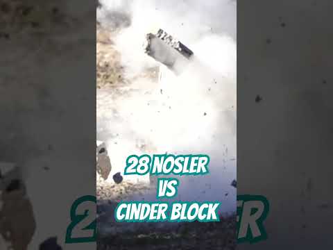 28 Nosler Vs Concrete @ 50 yards! #ozziereviews #slowmotion #28nosler #shooting #rifle #explosion