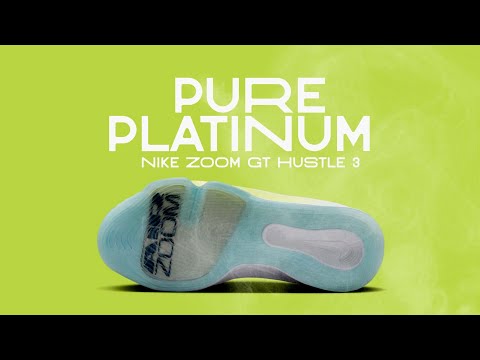 PURE PLATINUM GLACIER 2025 Nike Zoom GT Hustle 3 DETAILED LOOK