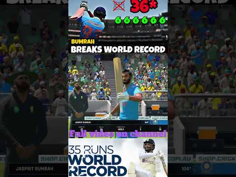 JASPRIT BUMRAH BREAKS OWN RECORD | Cricket24 #cricket  #shorts  #shortsfeed