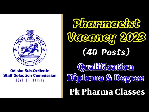 Pharmacist Vacancy 2023 || Freshers Diploma and Degree Candidates Eligible @PKPharmaClasses