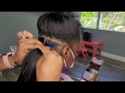 large knotless boxbraids | How to do knotless braids with curls