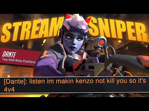 I met the Funniest Stream Sniper that tried to Spawn Kill my Widowmaker - Overwatch 2