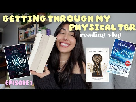 getting through every book on my physical tbr part 1 📚 spoiler free reading vlog *tbr takedown*