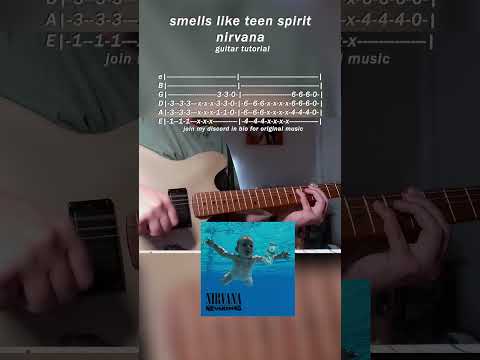 Smells Like Teen Spirit Guitar Tutorial #nirvana #smellsliketeenspirit #nevermind