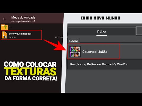 COMO COLOCAR TEXTURA NO MINECRAFT PE SEM ERRO (MCPE)