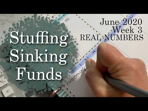 STUFFING SINKING FUNDS - June 2020 Wk 3 | REAL NUMBERS | Dave Ramsey Inspired Savings Method