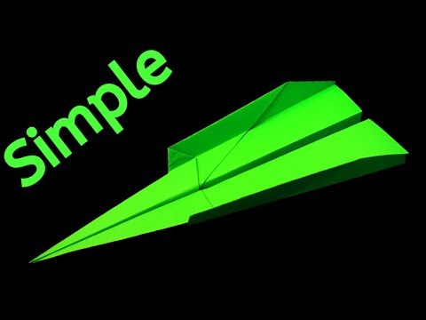 How To Make a simple paper airplane that flies far - FASTEST paper airplane in the world.