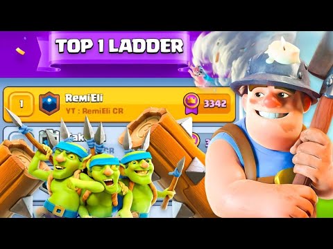 TOP 1 WITH MINER WALL BREAKERS - Clash Royale