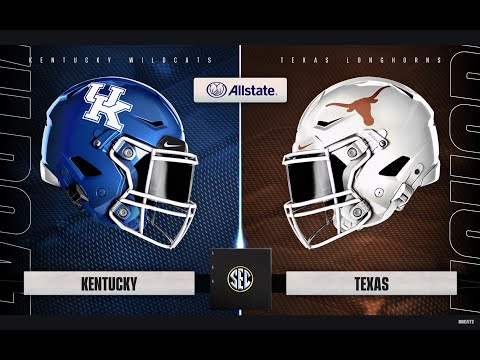 COLLEGE FOOTBALL UNIVERSITY OF KENTUCKY WILDCATS VS. TEXAS LONGHORNS FULL GAME!