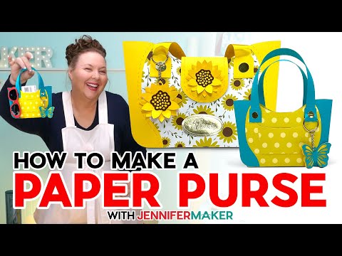 Crafting A Stylish Paper Purse And Accessories - Easy DIY Tutorial!