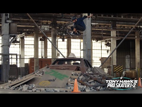 Tony Hawk Skates the Warehouse from #THPS 1+2 ... In Real Life