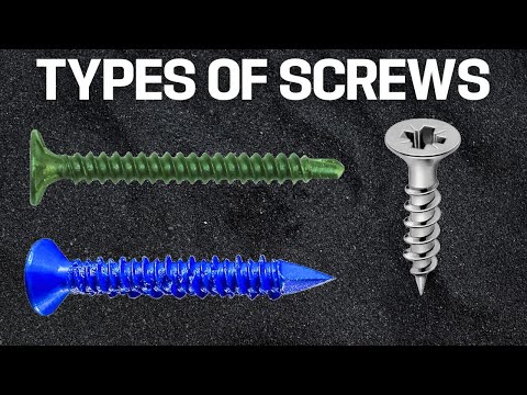 What are the Different Types of Screws & When To Use Them!!