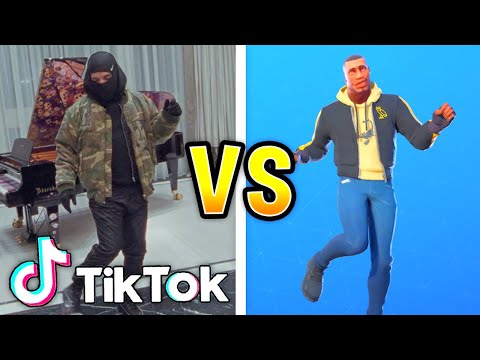 FORTNITE *TIKTOK* DANCES IN REAL LIFE THAT ARE 100% IN SYNC! (DRAKE TOOTSIE SLIDE..!)