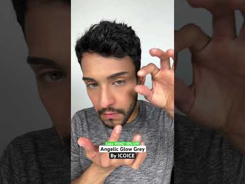 Natural Looking Gray Contacts | Angelic Glow Grey by ICOICE #contactlenses #beautytips