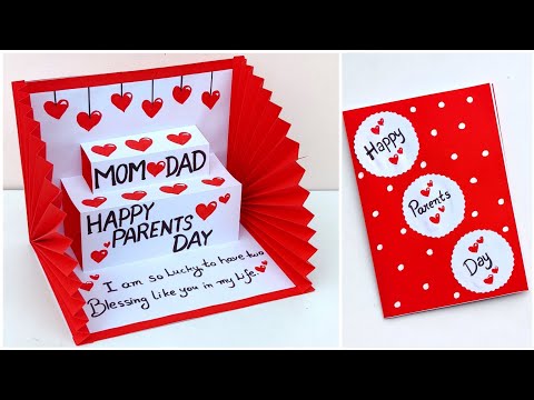 DIY Parents day pop up card 2024 / Easy and Beautiful card for Parents day