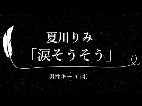 【カラオケ】涙そうそう / 夏川りみ【男性(BEGIN)キー(+4)、歌詞付きフル、オフボーカル】